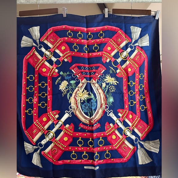 Hermes Accessories - Hermes Aux Champs Vintage Scarf